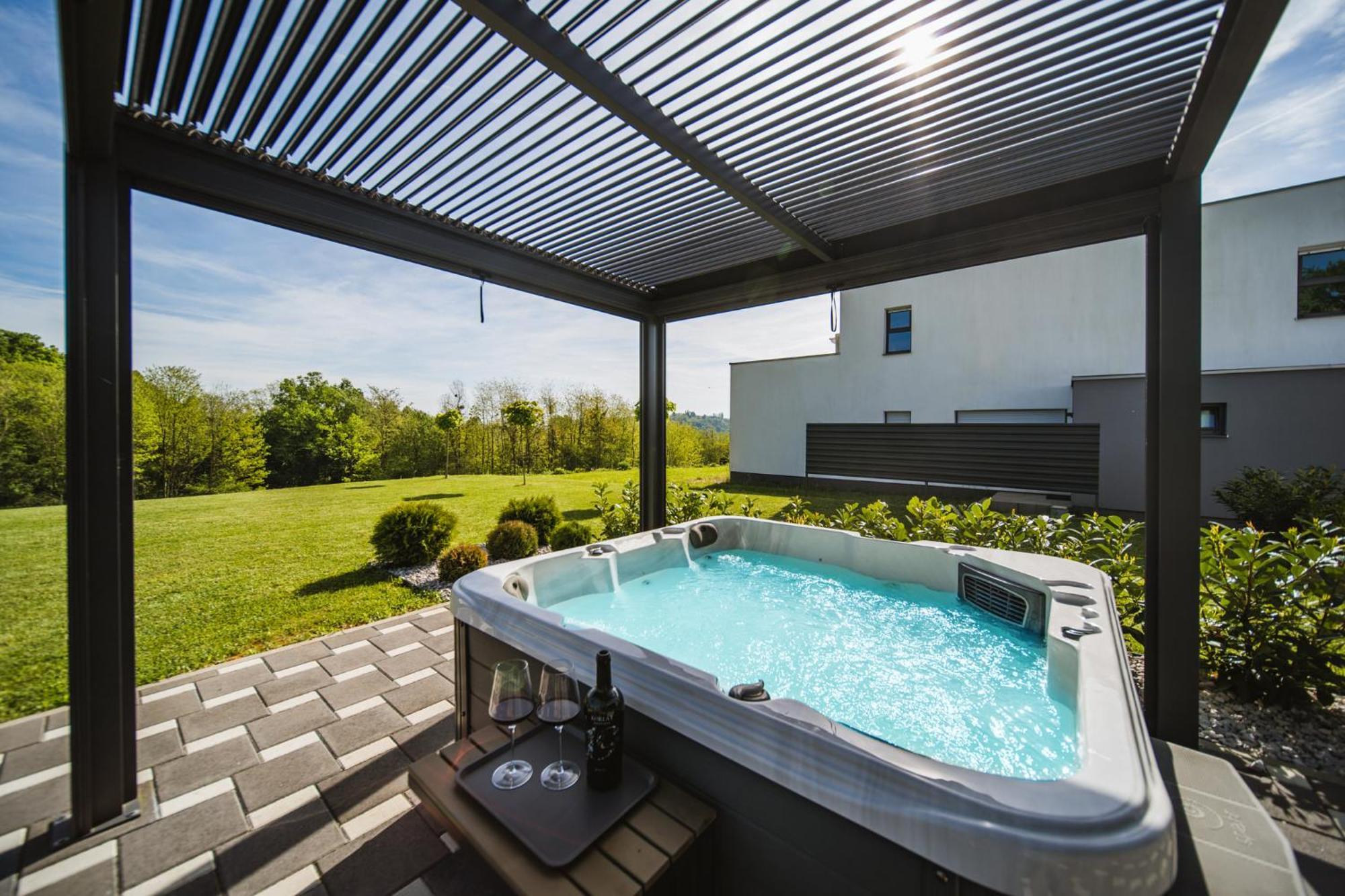 K Relax Place, Varazdinske Toplice, Modern Home With Sauna, Jacuzzi, Wifi 외부 사진